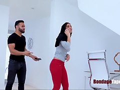 Middle eastern babe roughed up by a thick cock