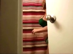 My friend tricking mom in the bathroom