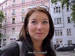 Beauty, Blowjob, Brunette, Czech, Fingering, Money, Reality, Teen