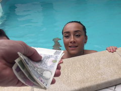 Blowjob, Money, Pool, Pov, Teen