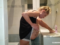 Blonde, Club, European, Masturbation, Shaved, Solo, Teen