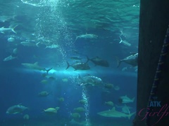 Emma has lots of fun at the Maui Ocean Center