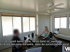 18 jahre, Vorstellungsgespräch, Blondine, Blasen, Paar, Tschechisch, Hd, Sich ausziehen