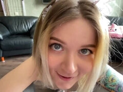 Amateur, Blonde, Sucer une bite, Éjaculation interne, Hd, Pov, Adolescente, Nénés