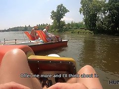 Big tits, Blowjob, Cuckold, Czech, Girlfriend, Natural, Natural tits, Outdoor