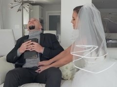 Kelsi fucks officiant just before wedding