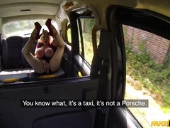 Sophie Anderson gets eaten out and fucked in the taxi
