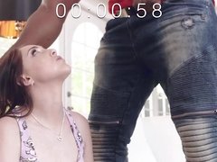 Nickey Huntsman rebound fucks a huge black guy on cam