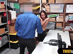 Backroom, Blowjob, Hardcore, Latina, Petite, Police, Punishment, Uniform