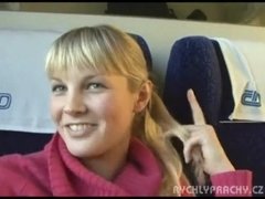 have intercourse in the train - sweet amateur girl