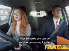 Ella Hughes fails her driving test on purpose and gets punished with a hard fuck