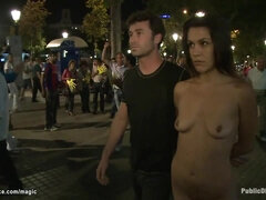 Spanish honey torn up in public (James Deen, Queen Donna, Samia Duarte)