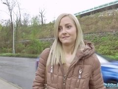 Blonde, Sucer une bite, Couple, Tir de sperme, Hd, Masturbation, De plein air, Pov