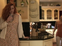 Redhead and Brunette Lesbian Sweethearts in the Morning - Lesbian Truth Or Dare Scene 4 - Nica Noelle