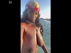 Beach Day with Mature Ebony MILF