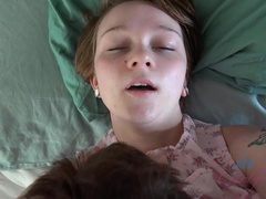 Creampie, Handjob, Kissing, Oil, Orgasm, Petite, Pov, Wet