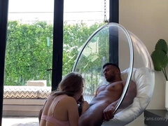 Bubble Fuck - Lena Paul - homemade interracial with her black boyfriend