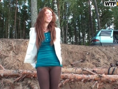 Horny sex lovers have fun in the fresh air