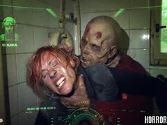 Porn horror movie with zombies fucking girls