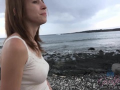 Amateur, Beach, Footjob, Handjob, Pov, Puffy nipples, Pussy, Skinny