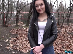 Amateur, Ass, Blowjob, Czech, European, Jeans, Outdoor, Tits