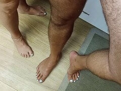 Behind the scenes, Cumshot, Daddy, Feet, Footjob, Homemade, Mature, Spandex