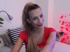 Enthousiasteling, Blond, Masturbatie, Slipje, Webcamera