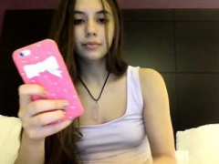 Amateur, Brunette brune, Masturbation, Adolescente, Jouets, Webcam