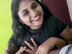 Amateur, Blowjob, Brunette, Cumshot, Facial, Handjob, Indian