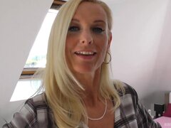 Big cock, Blonde, Blowjob, Closeup, Cumshot, Dick, German, Milf