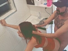 Bathroom, Brazil, Creampie, Latina, Party, Public, Reality, Toilet