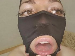 Bondage, Cum in mouth, Latex, Mistress, Slave, Spandex, Swallow, Train