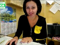 Having Joy on Web Cam with Strangers at Work - VikkiSexy