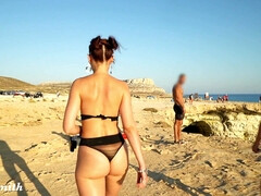 Strand, Erotisch, Fetisj, Eerste keer, Nudist, Panty, Openbaar, Webcamera