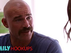 April Olsen's step uncle's huge cock gets a workout from her stunning body