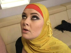 Lusty big boobs babe in a hijab Alexa Bold fucked in the missionary pose