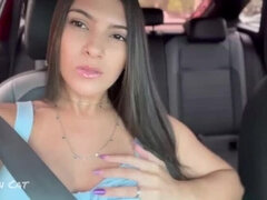 Amateur, Anal, Big ass, Car, Closeup, Couple, Cumshot, Latina