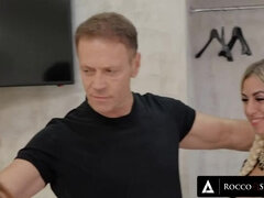 Rocco Siffredi Fucks Two Italian Hotties In The ASS and CUMS On Their Faces
