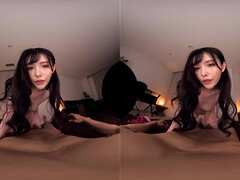 Asian teen bimbo VR heart-stopping video