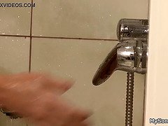 Cuarto de baño, Morena, Engañando, Checa, Lamidas, Realidad, Montar, Ducha