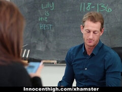 Lily Jordan gets a hard fucking from her kinky teacher Ryan McLane