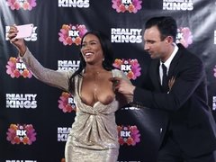 Smoking-hot social media influencer Jenna Foxx fucks a security guard raw