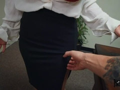 Couple, Doggystyle, Dress, Feet, Girlfriend, Natural tits, Office, Pussy