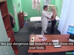 Blonde female patient of the Czech hospital Daisy Lee dicked