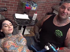 Ass, Black, Brunette, Hd, Pussy, Reality, Shaved, Tattoo