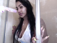 Xxl Bootie Elastic Ass Puerto Rican Latina Railing Fuck Stick in the Bathroom