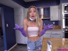 Blonde, Faciale, Hd, Pov