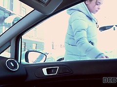 Blonde, Car, Closeup, Doggystyle, Handjob, Homemade, Money, Russian