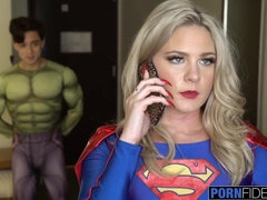 Big Penis Virgin Fan Fucks Super Girl in the Butt