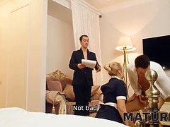 Blonde, Hd, Hotel, Maid, Mature, Russian, Son, Uniform